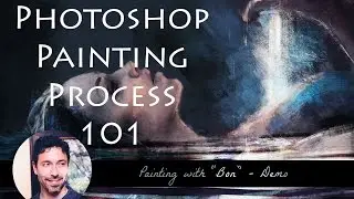 Step by Step for work space, set up, and the layers of a digital painting in Photoshop cc2017