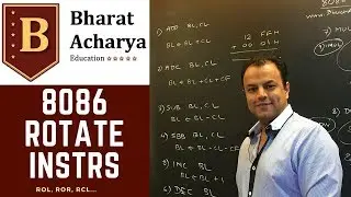 8086 Rotate, Shift and Processor Control Instructions | Bharat Acharya Education