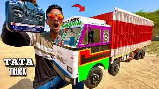 RC Big Size TATA 1210 Truck Unboxing & Testing - Chatpat toy tv