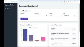 Desk top friendly Expense Tracker App