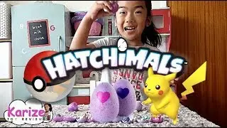 Karize Opening Hatchimals with surprise Pokemon