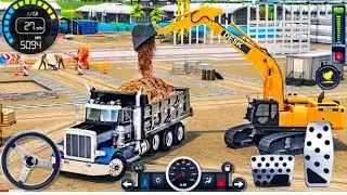 CITY ROAD BUILDER CONSTRUCTION 3D HIGHWAY J CB EXCAVATOR  SIMULATOR  _ ANDROID GAMEPLA VIDEO