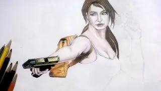 Tomb Raider Lara Croft Drawing