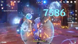F2p ganyu build with 4 star wep + foodbuff