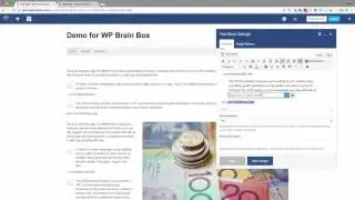 Create a text link in a text block with visual composer