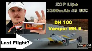 ZOP 3300mAh 4S 60C Lipo + DH 100 Vampire's LAST Flight!!!