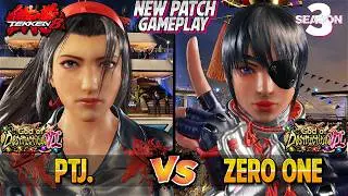 Tekken 8 Season 3 – PTJ (Jun Kazama) vs ZERO ONE (Kunimitsu) – High Level Gameplay