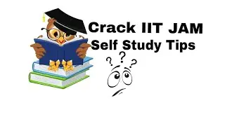 Self study for IIT JAM 2019 || #talk 2
