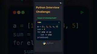 Python coding Challenge 