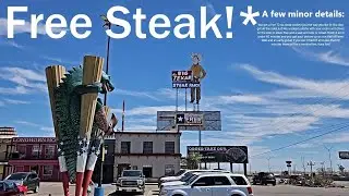 Free Steak! Just eat it all! #food #steak #texas #travel