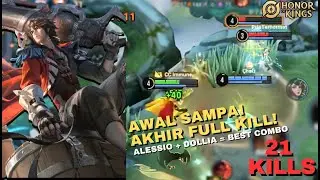 ALESSIO BRUTAL 21 KILLS LEGEND RANK GAMEPLAY | HONOR OF KINGS