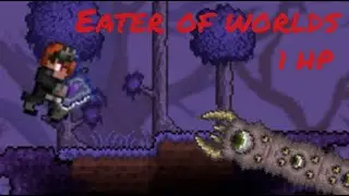 Terraria 1HP #3. Eater of worlds