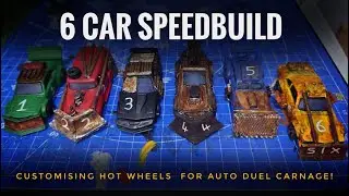 Hot Wheels Speed build, 6 cars customised for Auto duels, Gaslands style