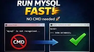 Run MySQL Without CMD in 2 Minutes! 🔥 Beginner Friendly