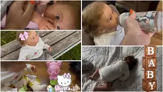Наш день с реборном Моникой! Обновочки для Мики?!Сделала перестановку?!😱