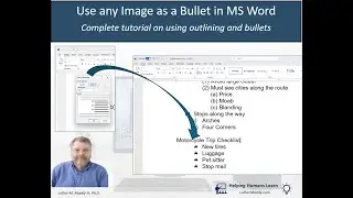 Microsoft Word Tutorial: Use ANY Picture as a Bullet Point (Custom Image Bullets)
