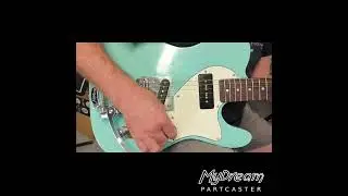 MyDream Partcaster Custom Built - Relic Sonic Blue Bigsby P90