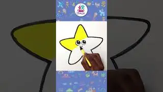 ✏️How to Draw a Star⭐ - Drawing for Kids #shorts #youtubeshorts #drawing