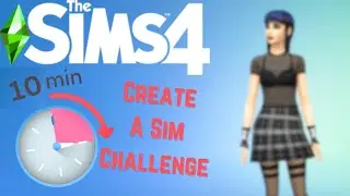 Can I Make A Goth Chick In 10 MINUTES?! (Sims 4 Create A Sim Challenge)
