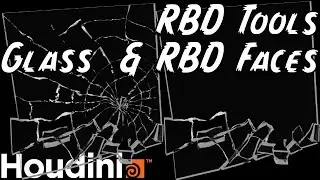 Glass Geometry & RBD Connected Face Node with RBD Tools in Houdini