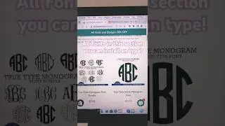 True Type Monogram fonts, Display and craft fonts 
