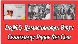 😇M.G. Ramachandran Birth Centenary Commemorative Proof Set coin. #shorts