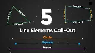 Easy to customisation call out title, elements Mogrt file in Premiere Pro and After Effects