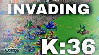 Lords Mobile|FURIOUS KILLERS INVADING K:36 - RALLIES & SOLO ACTION!