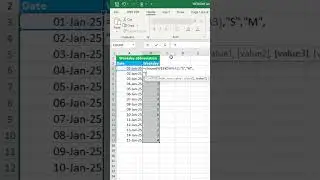 Create weekday abbreviation in excel | WEEKDAY function
