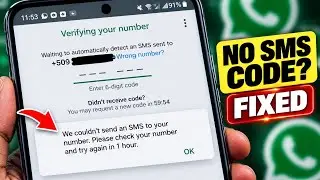 WhatsApp Couldn't Send an SMS to Your Number | How to Fix WhatsApp Login Problem