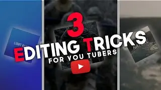 3 Editing tricks for You tubers in kinemaster 🤩 | Part 1| 2020
