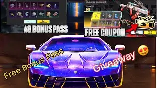Lamborghini Gift Results | Lamborghini Giveaway | A8 BONUS PASS | Groza Create Opening #bgmi #pubg