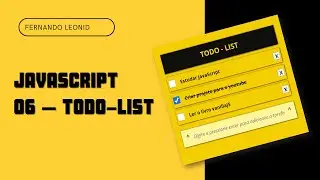 Mini projetos javascript (Iniciantes) - 07 todo-list