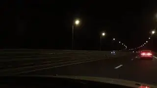 Так мы проезжали Крымский мост.