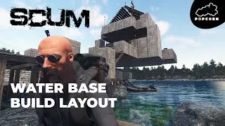 SCUM WATER BASE BUILD LAYOUT IDEA (SCUM Game) 
