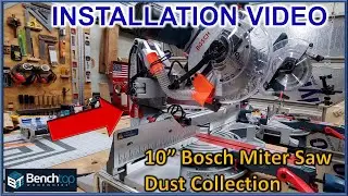 Miter Saw Dust Collection Dust Chute INSTALL GUIDE for 10