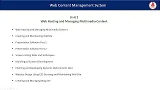 Web Hosting and Managing Multimedia Content| WCMS unit -2