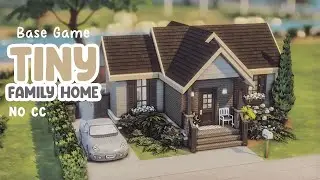 Tiny Base Game Family Home 🌱 Sims 4 Speed Build