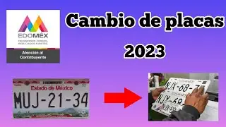 Cómo reemplacar en el estado de México 2023/ renovación de placas Edo mex 2023