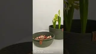 Корзины из шнура. Техника зигзаг 