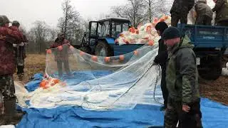 Установка рыболовной сети
