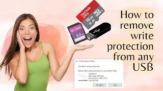 How to remove write protection from USB pandrive, SD card, external hard | Format write protect USB