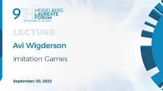 Lecture: Avi Wigderson | September 20