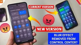 redmi 9 prime control centre blur effect removed after new update 😡😡|| how to enable blur effect