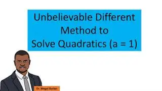 Easy Method to Solve Quadratic Equations (Simple)