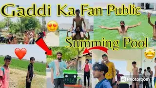 Gaddi Ka Fan Public👀😱 Summing Pool || Deepmodifiedcycle ||Deepansh Chintu || Jeep Public Reaction 👀