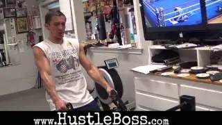 Gennady Golovkin and Denis Grachev working on strength up in Big Bear