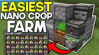 Easiest Nano Crop Farm Minecraft Bedrock 1.21