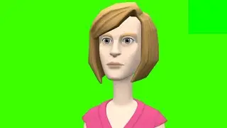 Green Screen Telking cartoon character | C=1 |Green Screen cartoon video | Animation Actor.