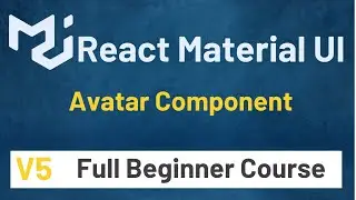Material UI In React JS Tutorial #11 Avatar Component | Material UI V5